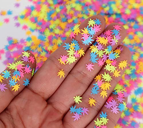 3 Pack Holographic Leaf Glitter - Cosmetic Grade Face Body Nails