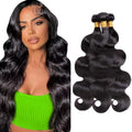 FuivJuix 1B Body Wave Human Hair Bundles - 18 Inch, 3 Pack