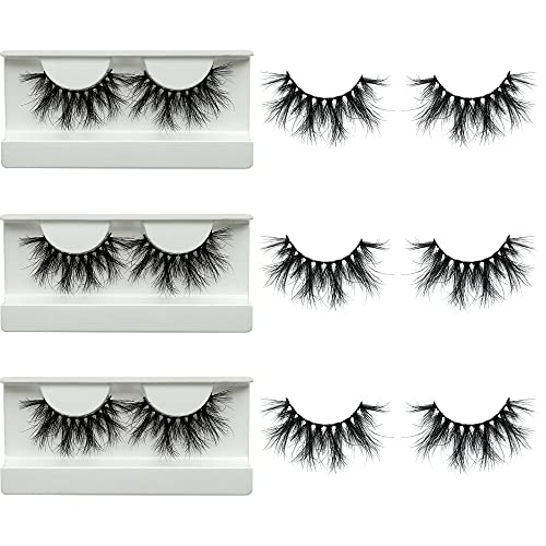 Mink Lashes Mikiwi Eyelashes, 5D Mink Eyelashes, Super Fluffy Long Dramatic Lashes, Thick HandMade Full Strip Lashes, Cruelty-Free Lashes 20-22MM
