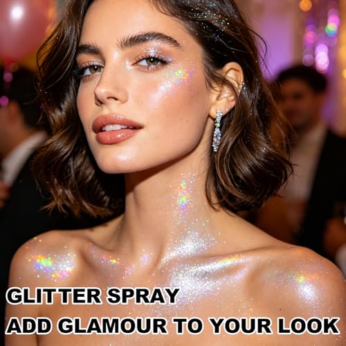 Holographic Glitter Spray for Hair & Body - 10g Meilury