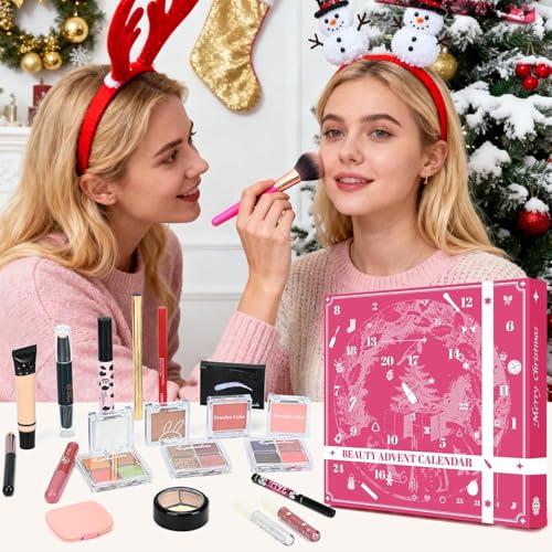 Makeup Advent Calendar 2025, 24-Day Beauty Gift Set for Women