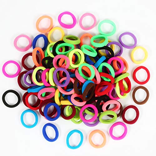 Baby Hair Ties Set - Multicolor Elastic Ponytail Holders for Girls & Toddlers