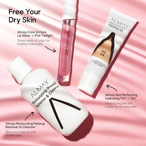 Almay Hydrating Liquid Foundation Tint, Lightweight with Light Coverage, Naturally Dewy Finish, Hypoallergenic, Dermatologist TestedFragrance Free, 150 Honey, 0.94 fl oz.