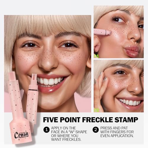 Freckle Pen, Freckle Stamp, Waterproof, Smudge-proof, Transfer-proof,Easy Natural Sun-Kissed Look