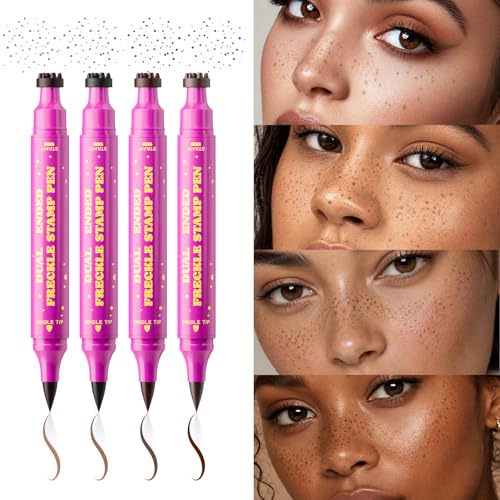 Jolilab Caramel Brown Dual-Ended Freckle Stamp Pen - Natural Sun-Kissed Glow #3