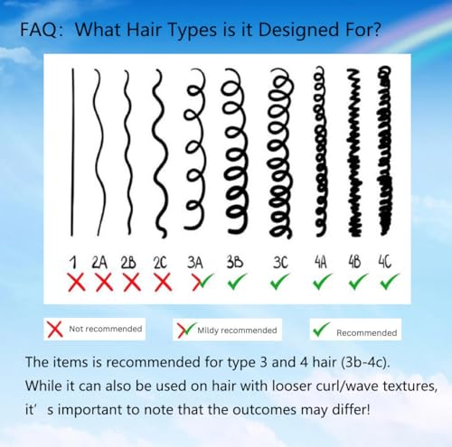 Curly Hair Stretcher Mesh Net to Prevent Shrinkage - 13 Inch (2 Pack)