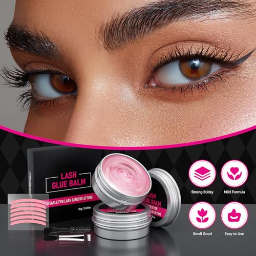 Lash Lift Glue Balm Kit with Pads & Brush