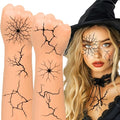 Halloween Cracked Skin Temporary Tattoos - 8 Large Sheets