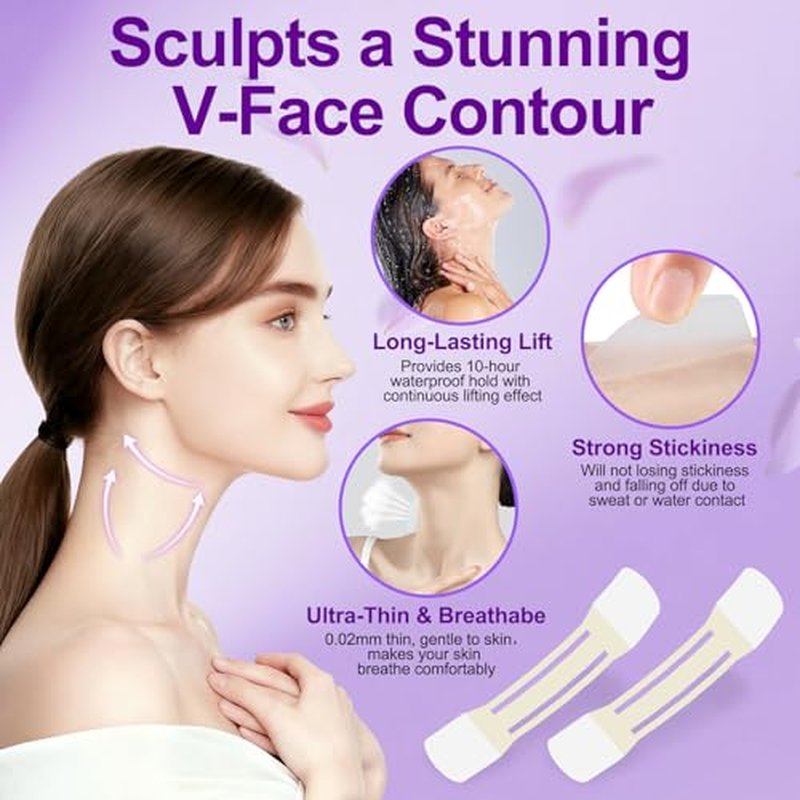 Neck Lift Tape Invisible, 40 PCS - Ultra-Thin Lifting Patches