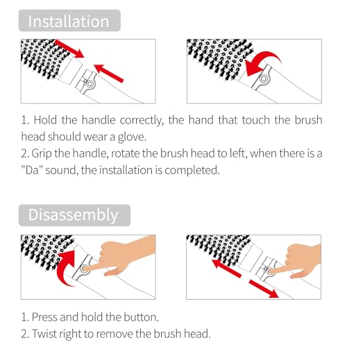 Hair Dryer Brush - 2-in-1 Hot Air Styling Brush with 1200W Power