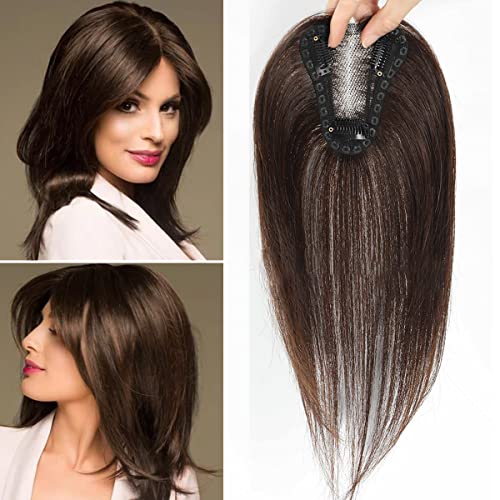 Aimeolyn Human Hair Toppers for Women, 12 inch