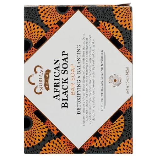 Nubian Heritage Soap Bar African Black, 5 oz
