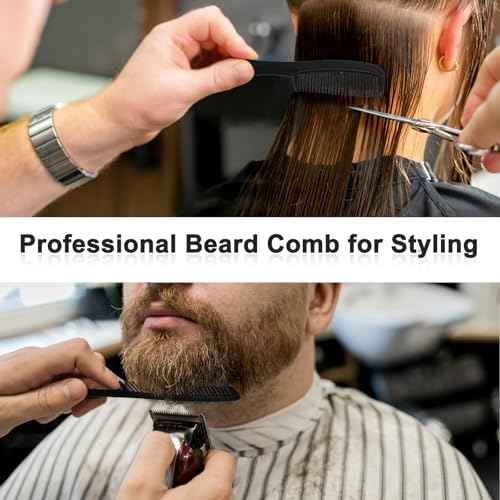 HOFASON 100 Pcs Bulk Hair Combs Individually Wrapped for Women, Kids, Men Beard, Professional Wide Tooth Comb for Hair Styling, Travel, Homeless, Hotel, Shelter, Nursing Home and Church (Black)