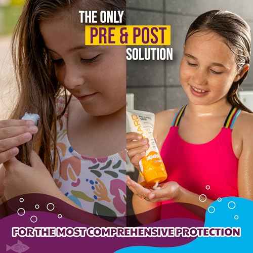 TRIHARD Kids Swim Conditioner, Chlorine Defense Pre and Post Swim Hair Protection from Chlorine, Saltwater, and Hard Water Chemicals, Hydrating Children¡¯s Conditioner for Pool and Ocean