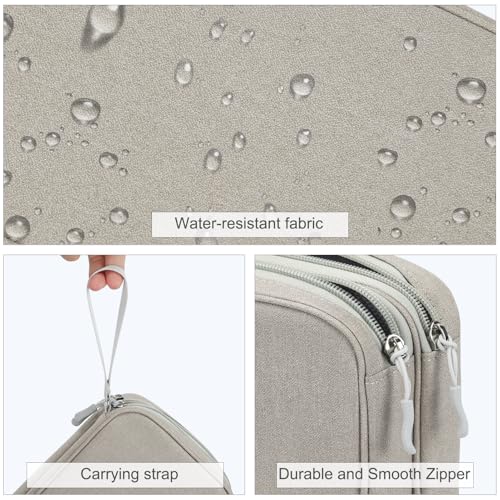 FYY Large Travel Cable Organizer Bag – Waterproof Double Layer