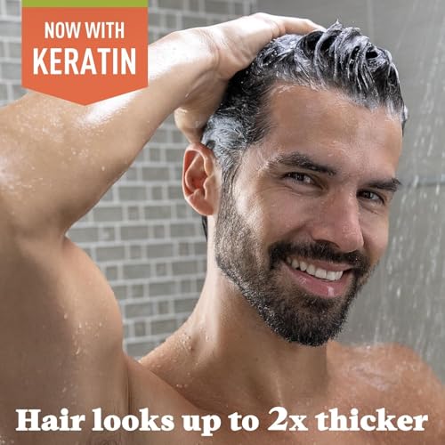 Just for Men Control GX 2-in-1 Shampoo & Conditioner 6 Fl Oz - Gradually Reduces Grey, Natural Look, Pack of 1