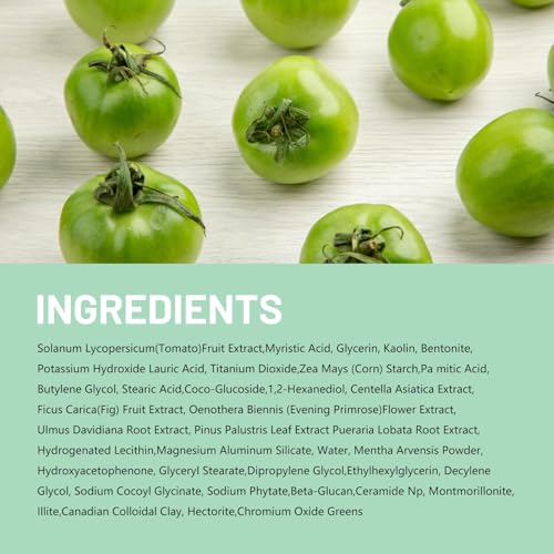 Green Tomato Clay Mask - Sebum Control & Pore Cleanser (2 Pack)