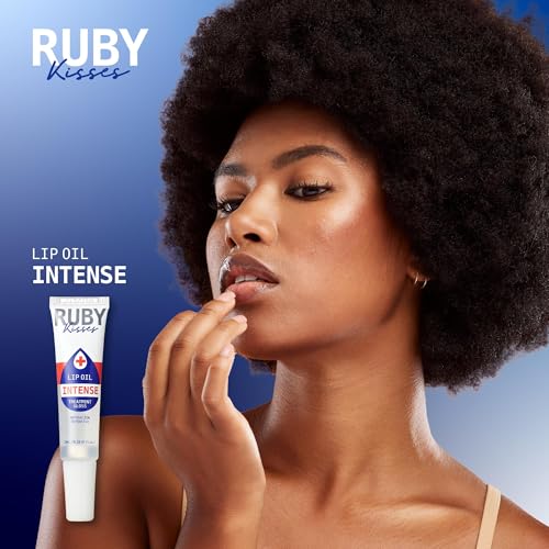 Ruby Kisses Hydrating Lip Oil Intense Treatment Gloss (2 Pack), Deep Hydrates & Heals with Natural Oils, Natural Shine Lip Care, Moisture, Repair & Protect with Antioxidants