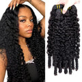 Burmese Curly Human Hair Bundles 30-34 Inch - Virgin Black Hair