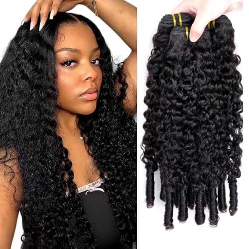 Burmese Curly Human Hair Bundles 30-34 Inch - Virgin Black Hair