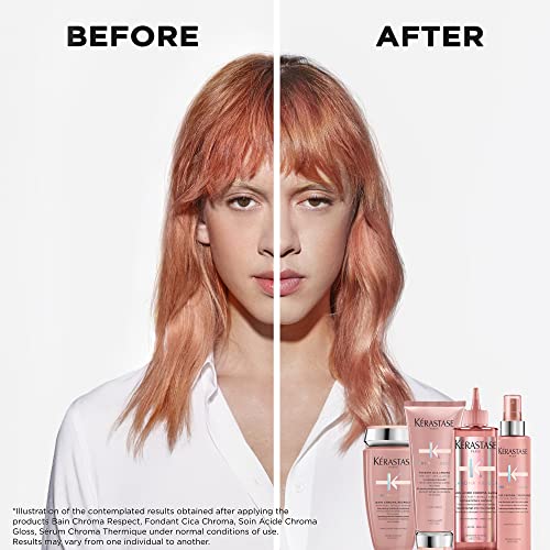 Kerastase Chroma Absolu Hair Serum For Color-Treated Hair - Moisturizes With Anti-Frizz and Heat Protection