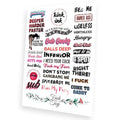 31 Kinky Words Temporary Tattoos for Adults