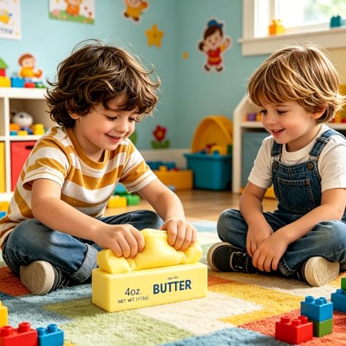 Realistic Butter Stick Squeeze Toy - 2PCS Stress Relief Squishy