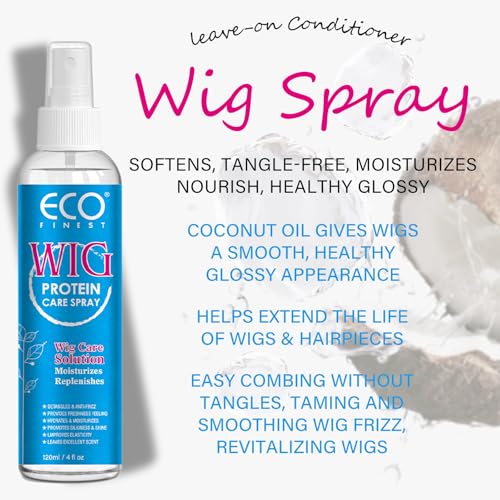 AKBAN Wig Hair Care Spray for Synthetic & Natural Wigs – Anti-Frizz, Hydrates & Shine