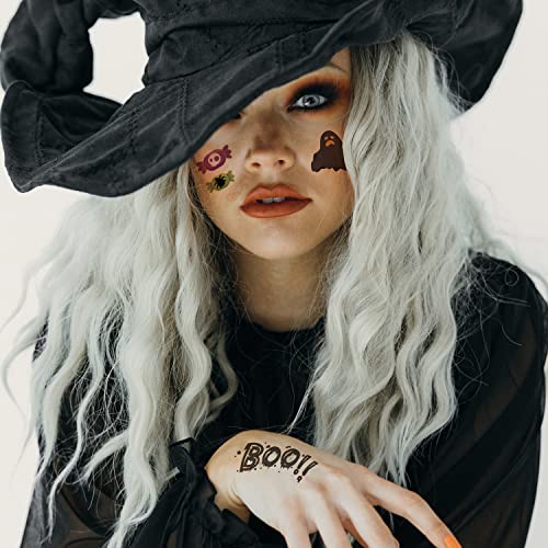 Halloween Temporary Tattoos & Fake Scars Set - 160+ Designs