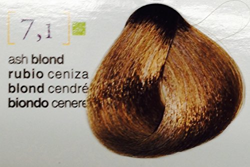 Salerm Coloring Cream #7.1 Ash Blond - 2.3 Ounce Hair Dye
