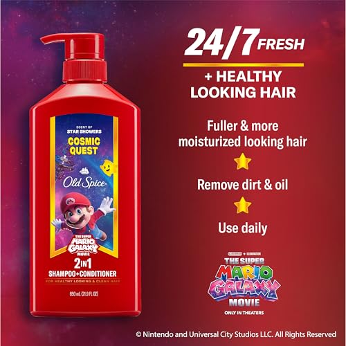 Old Spice Cosmic Quest 2-in-1 Shampoo Conditioner, 21.9 fl oz