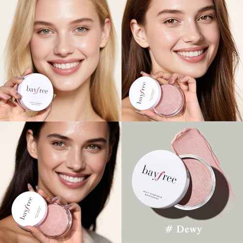 bayfree Multi Glow Balm, Cream Blush for Cheeks, Blush Balm Face Makeup, Radiant Finish, Hydrating, Creamy, Lightweight & Blendable Color, Face Makeup, 0.63 Oz
