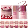 12-Piece Retractable Lip Liner Pencil Set - Waterproof Matte