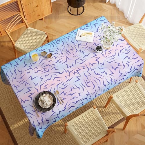 JU XIN 2-Pack Purple Demon Birthday Party Tablecloths for Kpop Celebrations