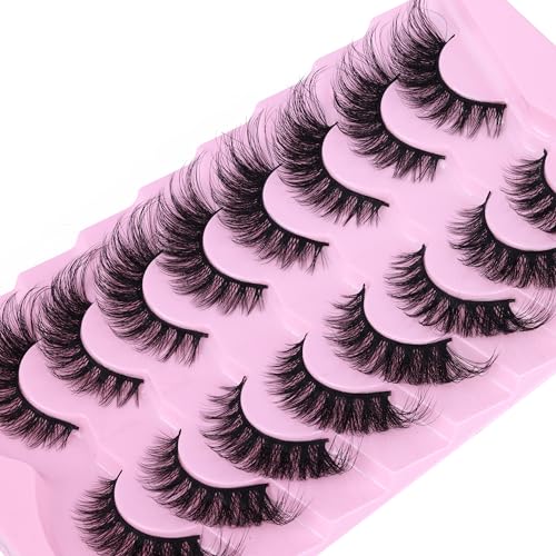 20MM Fluffy Fox Eye Lashes - 8D Faux Mink Strip Lashes