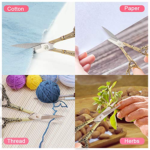 EBANKU Stainless Steel Manicure Scissors | Professional Nail & Eyebrow Grooming