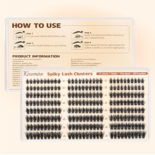 Spiky Wispy Lash Clusters 10-16mm - 240 Pcs DIY Extensions