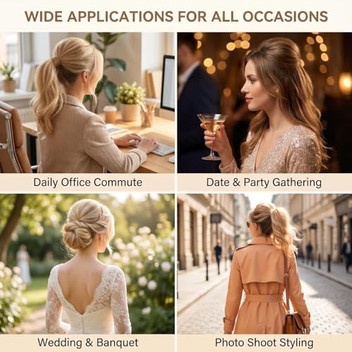 Hair Volume Clip Set - 2 Pcs Beige Bump It Up Inserts for Styling
