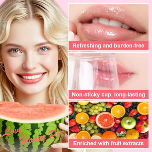 Bee Propolis Aloe Vera Lip Balm - Soothing Lip Sleeping Mask for Dry, Irritated Lips | Aloe Extract & Propolis | Moisturizing, Exfoliating Lip Treatment in Honey Pot Packaging