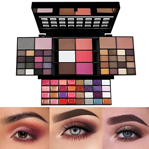 VERONNI 74-Color All-In-One Makeup Kit - Professional Full Face Set