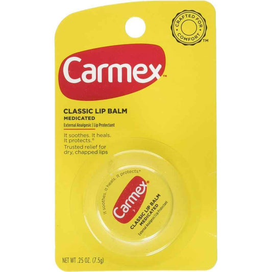 Carmex Classic Lip Balm Medicated 0.25 oz (Packs of 12)