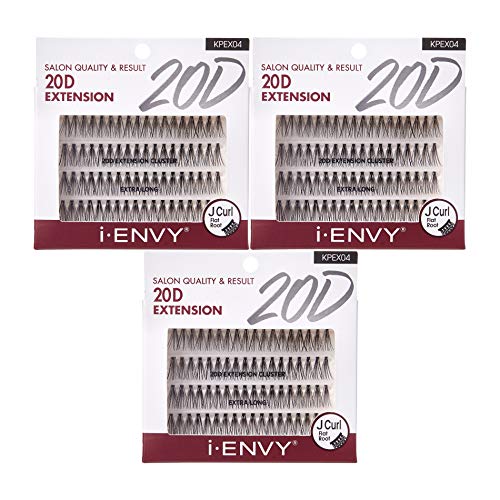 i•ENVY 20D Extension Cluster Lashes - Extra Long (3 Pack)