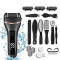 Rechargeable Electric Callus Remover & 10-Piece Pedicure Set