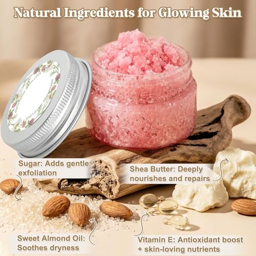 DIY Sugar Lip Scrub Making Kit with Shea Butter & Tools
