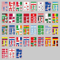 World Flag Temporary Tattoos - 35 Sheets Waterproof Stickers