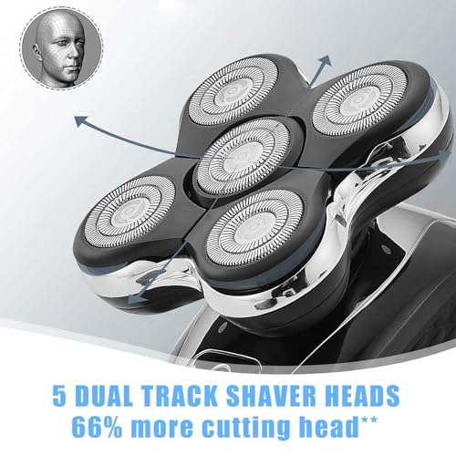 3Pack Shaver Replacement Head Compatible with Remington Balder Pro Head Shaver ModelSPR-XR7000,with 2 Sweeping Brush