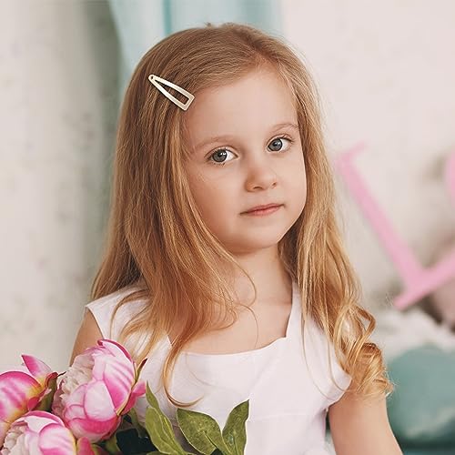Double Grip Metal Hair Clips Set - 10 Colors for Thin & Thick Hair