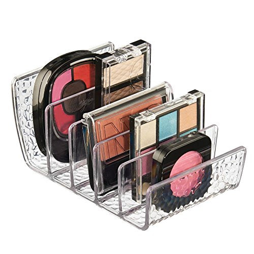 iDesign Rain Vertical Textured Plastic Palette Organizer for Storage of Cosmetics, Makeup, and Accessories on Vanity, Countertop, or Cabinet, 9.25" x 3.86" x 3.20"