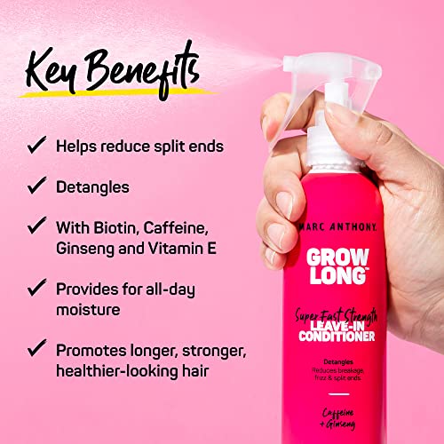Marc Anthony Grow Long Leave-In Conditioner & Curl It Up Volumizing Spray Duo