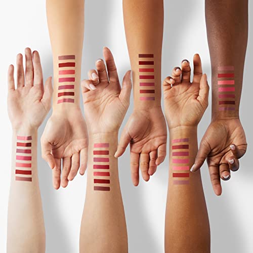 QiBest 8Pcs Matte Liquid Lipstick Set with Lip Plumper